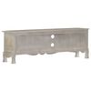 vidaXL TV-taso harmaa 120x30x42 cm täysi mangopuu