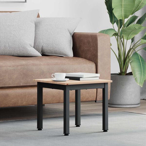 vidaXL Sohvapöytä Valkoinen 60 x 50 x 36 cm Massiivinen mänty