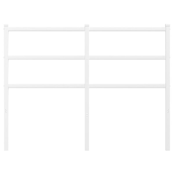 vidaXL Metallinen vaihtop&auml;&auml;ty valkoinen 120 cm