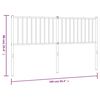 vidaXL Metallinen sängynpääty musta 160 cm