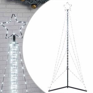 vidaXL LED joulukuusi 483 LEDit Kylm&auml;valkoinen 240 cm