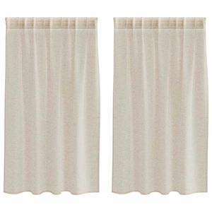 vidaXL Verhosatiini verhoilla 2 pcs Hiekka 140 x 140 cm Polyesteri