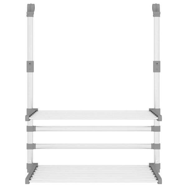 vidaXL Kuivausteline parvekkeelle 54x25x42 cm alumiini