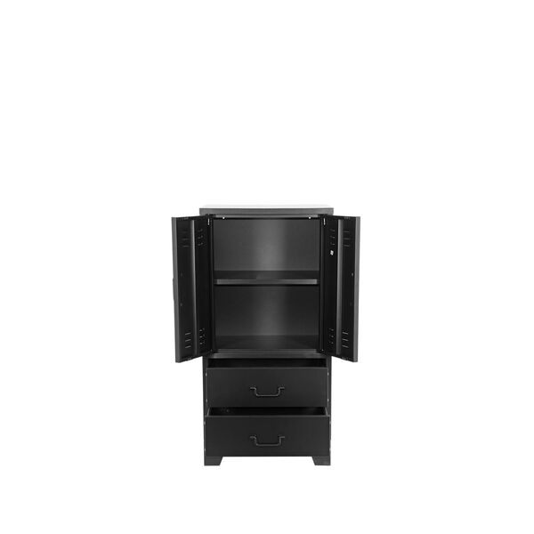 LABEL51 Matala kaappi Fence 50x35x100 cm musta