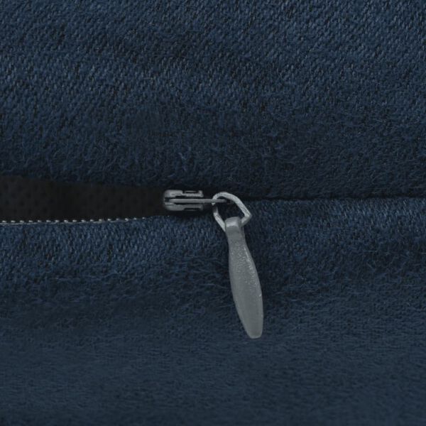 vidaXL Tyynynpäällinen 4 kpl Keinomokka 80x80 cm Sininen