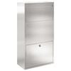 vidaXL Pakettipostilaatikko Hopea 44 x 22 x 82 cm Ruostumaton ter&auml;s