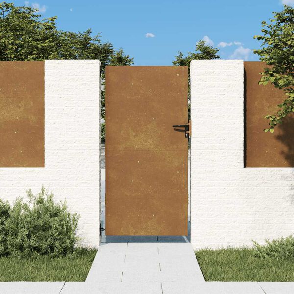 vidaXL Puutarhaportti 85x200 cm corten ter&auml;s