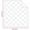 vidaXL Kes&auml;peitto Valkoinen 220 x 135 x 3 cm Polyesteri