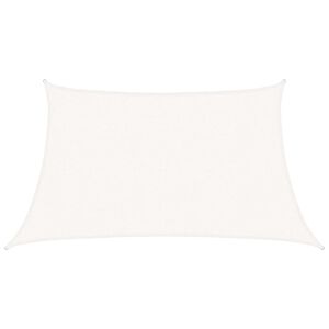 vidaXL Aurinkopurje 160 g/m&sup2; valkoinen 3/4x2 m HDPE