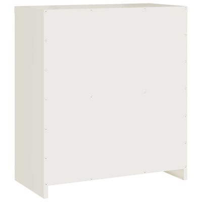 vidaXL Arkistokaappi valkoinen 79x40x90 cm teräs