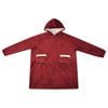 vidaXL Viltti-huppari Bordeaux punainen s Fleece ja flanelli