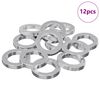 vidaXL Jousipesa 12 kpl valkoinen 13 x 1 mm Rauta