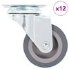 vidaXL Rullapy&ouml;r&auml;t 12 kpl 50 mm