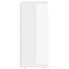 vidaXL Sivup&ouml;yt&auml; Korkean kiillon valkoinen 59 x 35 x 80.5 cm