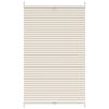 vidaXL Plisse Kaihdin 80x125cm Kermanv&auml;rinen