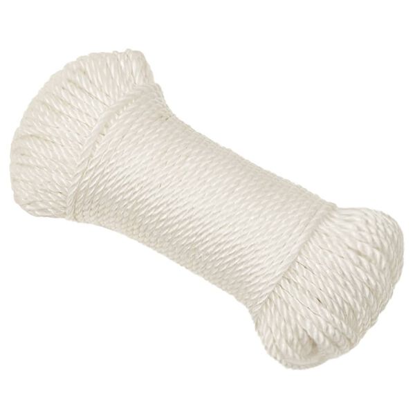 vidaXL Ty&ouml;k&ouml;ysi valkoinen 3 mm 25 m polypropeeni
