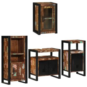 vidaXL Kylpyhuonekalustesetti 4 kpl Moniv&auml;rinen 55 x 35 x 60 cm