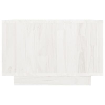 vidaXL Sohvapöytä valkoinen 50x50x33,5 cm täysi mänty