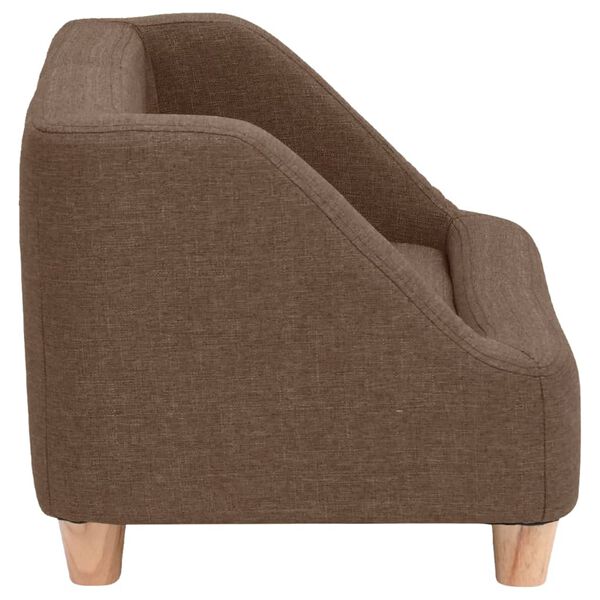 vidaXL Koiran sohva ruskea 95x63x39 cm pellava