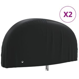 vidaXL Polkupy&ouml;r&auml;n suojat 2 kpl 200x70x110 cm 190T Oxford