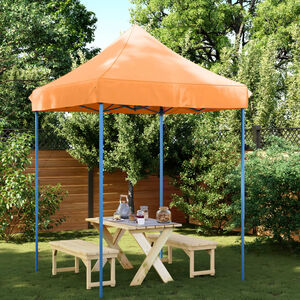 vidaXL Taitettava pop-up juhlateltta oranssi 200x200x306 cm
