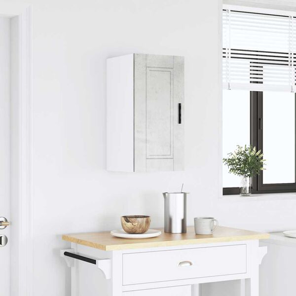 vidaXL Keittiön seinäkaappi Porto betoninharmaa tekninen puu