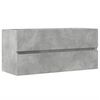vidaXL Allaskaappi betoninharmaa 100x38,5x45 cm lastulevy