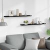 vidaXL Tauluhyllyt 2 kpl musta 80x9x3 cm MDF