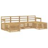vidaXL Ulkosohvakokoelma 5 pcs valkoinen 249 x 122,5 x 73 cm