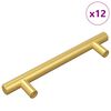vidaXL Kaappikahva 12 kpl Kulta 150 mm Ruostumaton ter&auml;s
