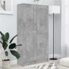 vidaXL Kirjahylly betoninharmaa 82,5x30,5x150 cm tekninen puu