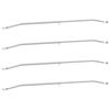 vidaXL Tarvike per&auml;vaunuille 4 Hopea 102-155 cm Alumiini