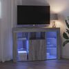 vidaXL Kulma LED TV -kaappi Harmaa Sonoma 100x40x68cm Tekninen puu
