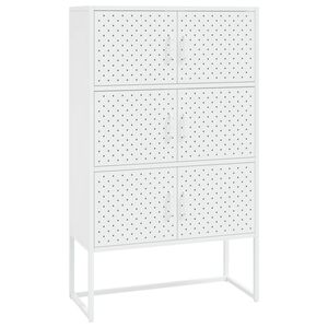 vidaXL Kaappi valkoinen 80x35x135 cm ter&auml;s