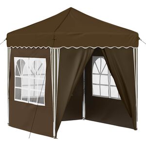 vidaXL Pop-up Juhlateltta 195 x 195 x 245 cm Taupe Oxford-kangas