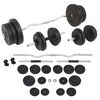 vidaXL K&auml;si- ja levypainosarja 60 kg