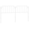 vidaXL Metallinen sängynpääty valkoinen 200 cm