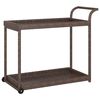 vidaXL Baarivaunu ruskea 100x45x83 cm polyrottinki