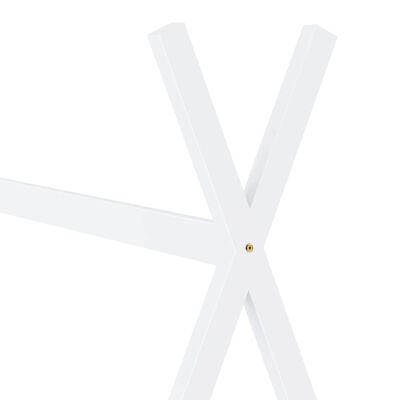 vidaXL Lasten sängynrunko valkoinen täysi mänty 70x140 cm