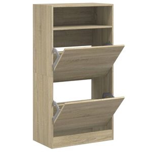 vidaXL Kenk&auml;kaappi Sonoma-tammi 60x34x116 cm tekninen puu