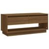 vidaXL TV-taso ruskea tammi 102x41x44 cm tekninen puu