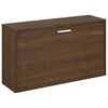 vidaXL Kenk&auml;penkki ruskea tammi 80x24x45 cm tekninen puu