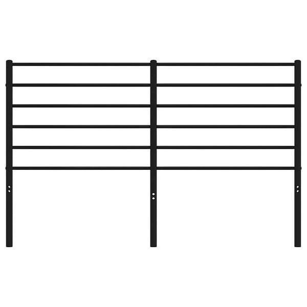 vidaXL Metallinen s&auml;ngynp&auml;&auml;ty musta 150 cm