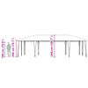 vidaXL Juhlateltta Valkoinen 800 x 400 x 266 cm Polyesteri ja teräs