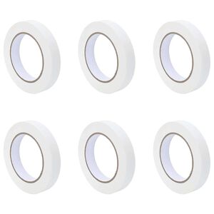 vidaXL Maalaustelat 6 kpl valkoinen 19mm x 50m Paperi
