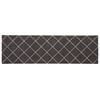 vidaXL Keitti&ouml;matto Antrasiitti ruudullinen 150 x 45 cm 100% polyamidi