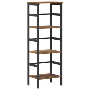 vidaXL Kirjahylly 3 tasoa 40 x 29,5 x 115 cm Tekninen puu Vanha Puu