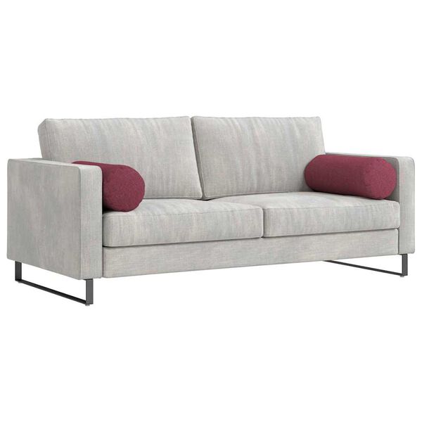 vidaXL Pystytyynyt 2 pcs Viininpunainen Ø 25 x 70 cm kangas