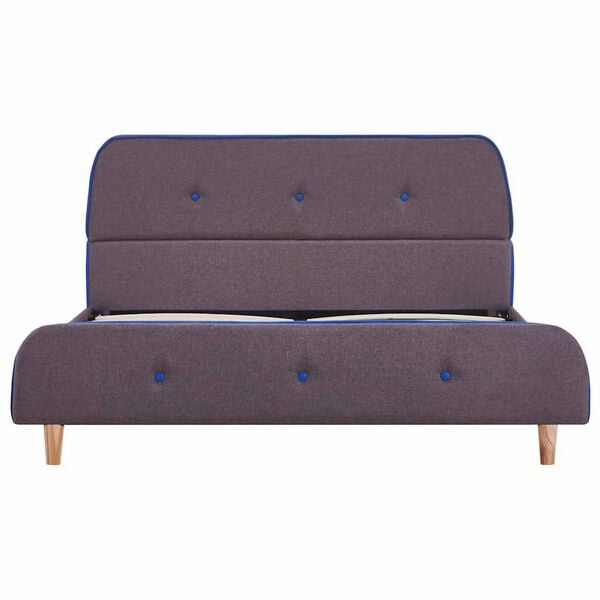 vidaXL S&auml;ngynrunko ilman patjaa Taupe Kangas 135x190 cm