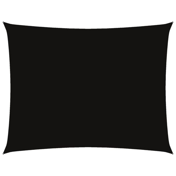 vidaXL Aurinkopurje Oxford-kangas suorakaide 6x7 m musta